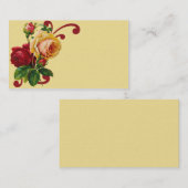 Rose français Carte de visite (Devant / Derrière)