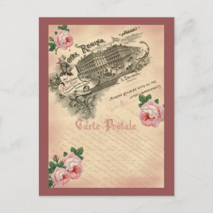 Rose français - Carte postale