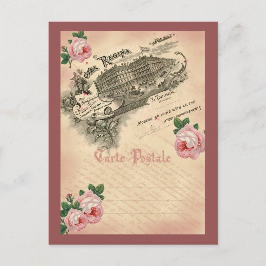 Rose français - Carte postale (Devant)