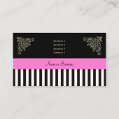 Rose français de cartes de visite de ~ de boutique (Dos)