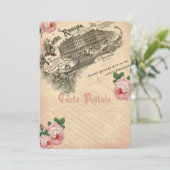 Rose Française - Carte d'invitation (Debout devant)