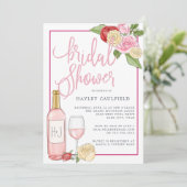 Rosé Garden | Bridal Shower Invitation (Debout devant)