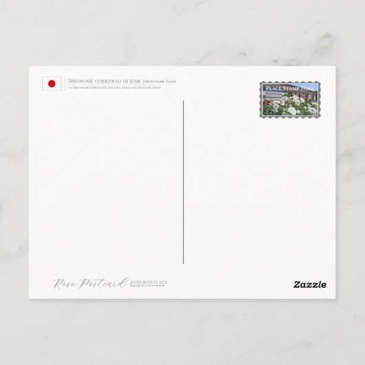 Rose Garden Briefkaart (Achterkant)