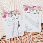 Rosé Garden Double Sided Vrijgezellenfeest Game Ka Kaart