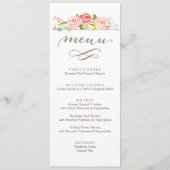 Rose Garden Floral Mariage Menu (Devant)