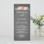 Rose Garden Floral Mariage Menu (Debout devant)
