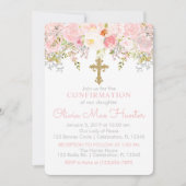 Rose Garden Girl Confirmation Invitation (Devant)