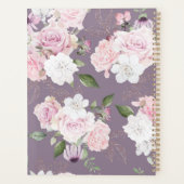 Rose Garden Mauve Planificateur personnalisé (Dos)