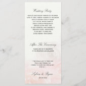 Rose Garden Moderne Floral programmes de mariage (Dos)