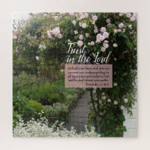 Rose Garden Path Inspirational Acrylic Print