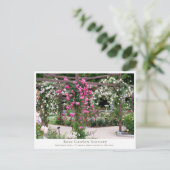 Rose Garden Scenery Briefkaart (Staand voorkant)