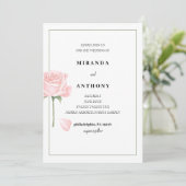 Rose Garden Wedding Invitation (Debout devant)
