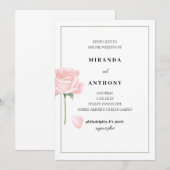 Rose Garden Wedding Invitation (Devant / Derrière)
