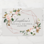 Rose géométrique Gold Sparkine Mini Étiquettes (Étiquettes simples)