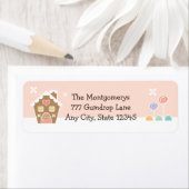 ROSE GINGERPREAD MAISON RETOUR ADRESSE ÉTIQUETTES (En situation)