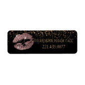 Rose Glitter Lips - Reorder Etiket (Voorkant)