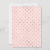 Rose Gold 17e anniversaire Foire Invitation Faux F (Dos)