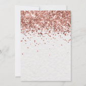 Rose Gold 17th Birthday Party Invitation (Dos)