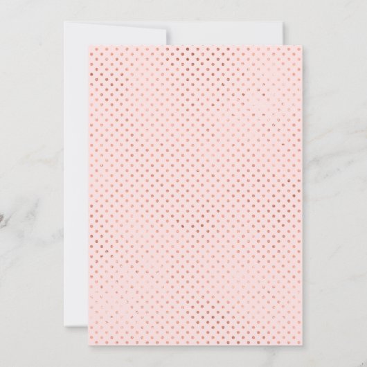 Rose Gold 18e anniversaire Invitation | Faux Foil (Dos)
