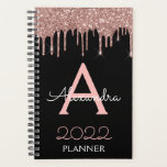 rose Gold 2023 - Parties scintillant noire rose pâ<br><div class="desc">2023 Rose Gold - Blush Pink and Black Sparkle Parties scintillant Nom et Carnet Spiral initial. Cela rend le cadeau parfait pour 16 ans,  mariage,  douche nuptiale,  anniversaire,  baby shower ou bachelorette pour quelqu'un qui aime le luxe glam et les styles chic.</div>