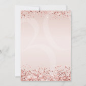 Rose Gold 30e anniversaire Invitation pour femmes (Dos)