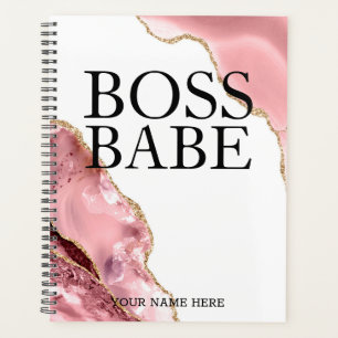 Rose Gold Agate fille Boss Boss Babe Hustle Femmes