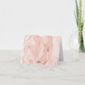 Rose Gold Aquarelle robe nuptiale Merci douche (Dos)