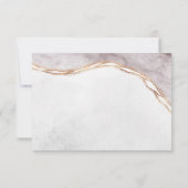 Rose Gold Art Déco Carte de visite moderne (Dos)