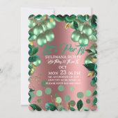 Rose Gold Birthday Invitation Template: Let's Part (Devant)