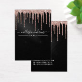 Rose Gold Black Parties scintillant Drives Earring (Bureau)