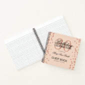 Rose Gold Blush 30e Anniversaire Livre d'or Confet (Intérieur)