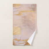 Rose Gold Blush and Gold Texture (Serviette à main)