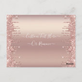 Rose Gold Blush Drives Chic Baby shower Invitation (Dos)
