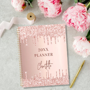 Rose gold blush paillettes coulantes nom 2023