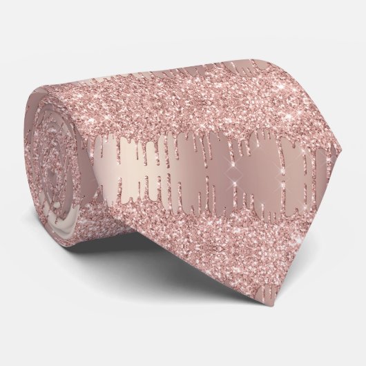 Rose Gold Blush Party Cravate Cadeaux de Parties s (Roulé)