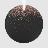 Rose Gold Blush Pink Parties scintillant Glam Nom  (dos)