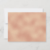 Rose Gold Border Mariage moderne Carte de réponse (Dos)