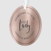 Rose Gold Boss Metallic Lady Date de création (devant)