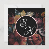 Rose Gold Bouquet Mariage Invitation (Devant)
