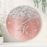 Rose Gold brossé Parties scintillant métallique No<br><div class="desc">Personnalisez facilement ce design tendance et chic 24h/24 avec une jolie parties scintillant brillante en or rose sur un arrière - plan métallique brossé en or rose.</div>