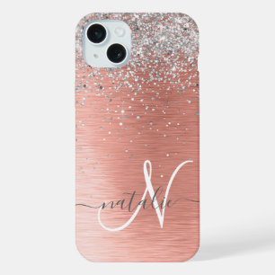 Rose Gold brossé Parties scintillant métallique No