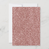 Rose Gold Bunny 1er Anniversaire Floral Invitation (Dos)