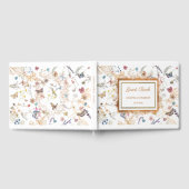 Rose Gold Butterfly Garden Mariage Livre d'invité (Complet)