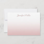 Rose Gold Calligraphié Nom de script Chic Modèle (Devant)