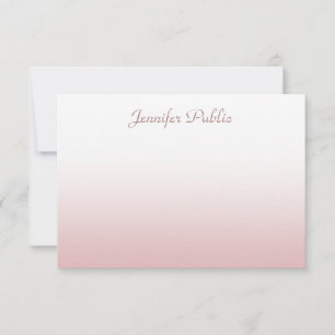 Rose Gold Calligraphié Nom de script Chic Modèle