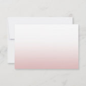Rose Gold Calligraphié Nom de script Chic Modèle (Dos)