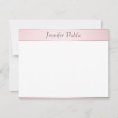 Rose Gold Calligraphie Script Modèle élégant (Devant)