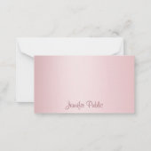 Rose Gold Calligraphié Script Monogramme Modèle (Devant)