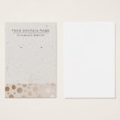 Rose Gold Cercles d'oreille moderne Cartes d'affic (Devant & derrière)