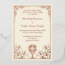 Rose Gold Chalice First Communion Elegance